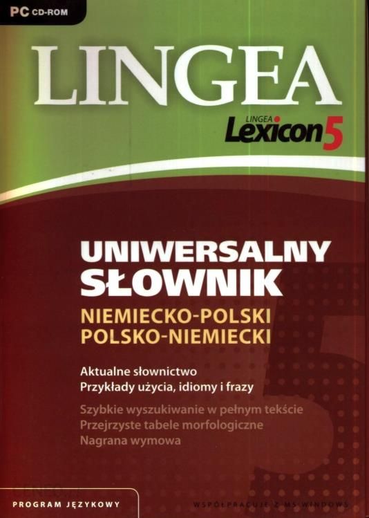 LINGEA LEXICON 5 UNIWERSALNY SŁOWNIK NIEMIECKO-POLSKI I POLSKO ...