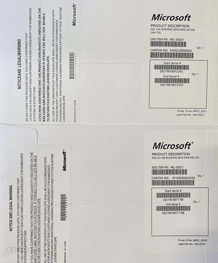 SQL Server 2016 Standard 40 User CALs BOX - vovinam-polska.pl